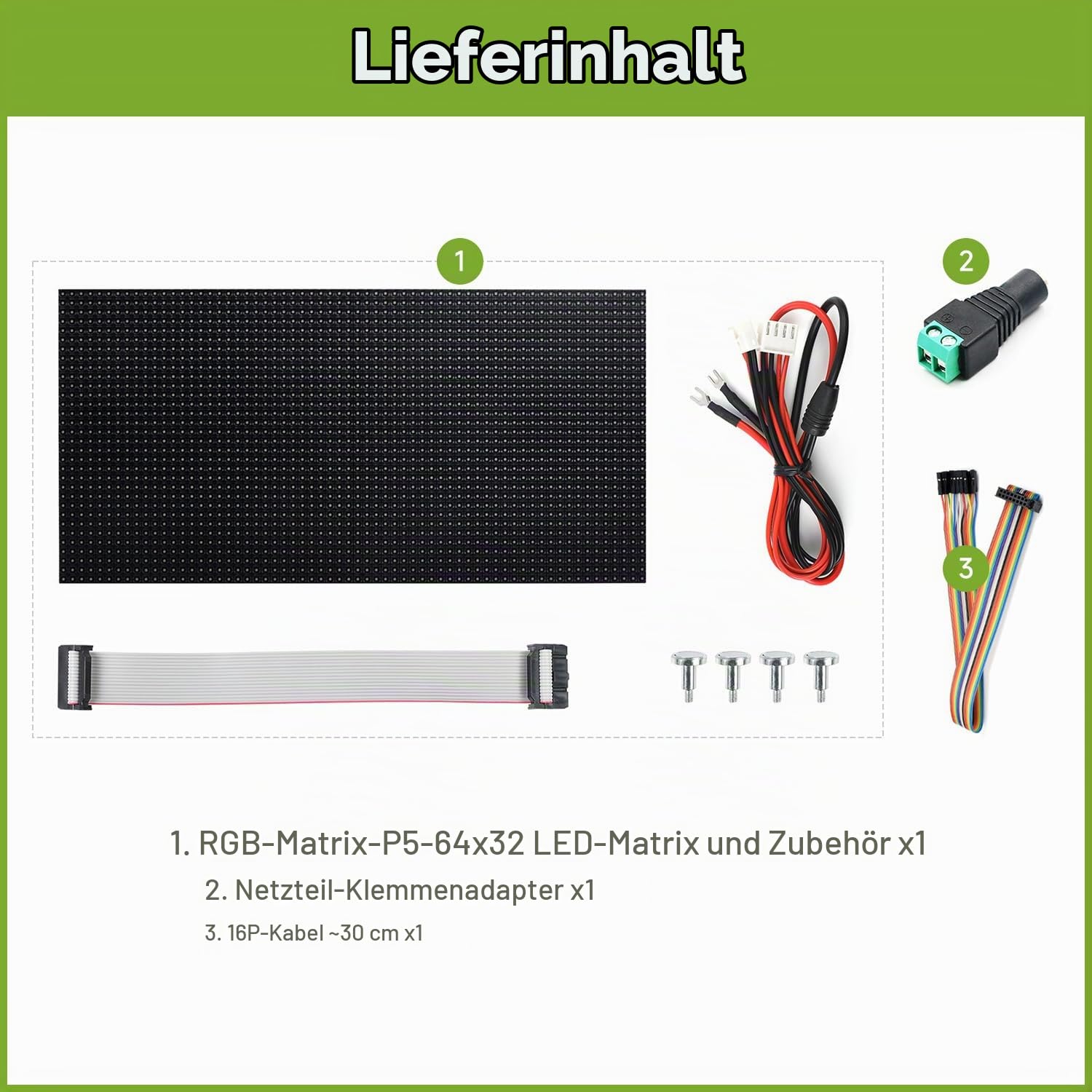 waveshare-rgb-led-matrix-panel-64x32-pixel-5mm-pitch-dimmbar image 2