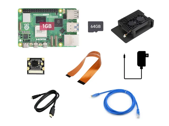 waveshare-rpi5-1gb-dual-camera-kit-b-mit-2x-imx219-120-8mp-64gb-und-alu-case image 1