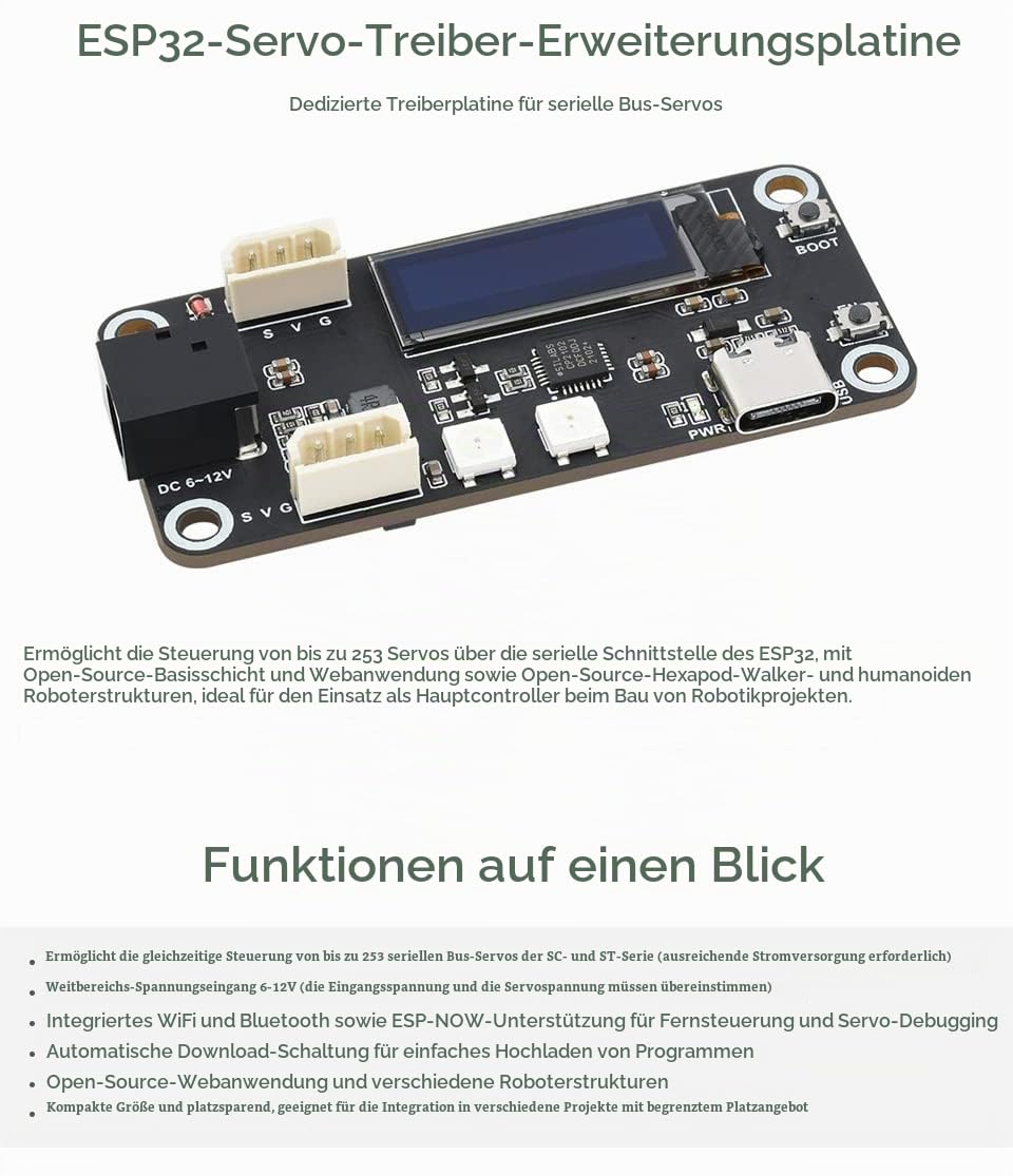 waveshare-esp32-servo-treiber-erweiterungsboard-f-r-serielle-bus-servos image 2