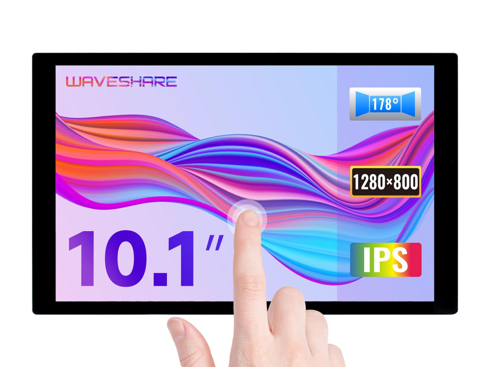 waveshare-10-1-zoll-touch-display-ips-1280x800-dsi-10-punkt-kapazitiv-f-r-raspbe image 1