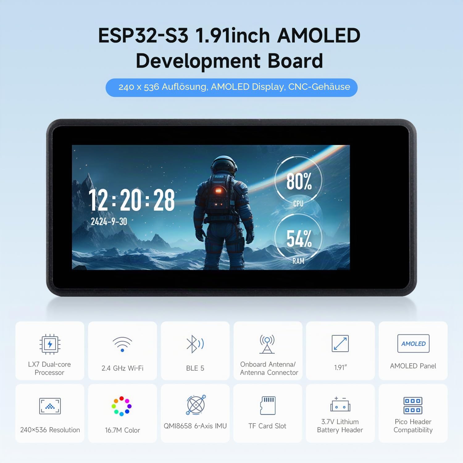 waveshare-esp32-s3-1-91-zoll-amoled-display-entwicklungsboard-mit-touch-240x536 image 3