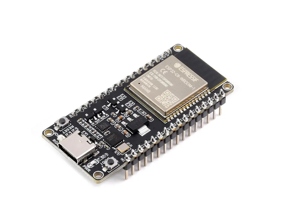 waveshare-esp32-c6-entwicklungsboard-wifi-6-bluetooth-5-ieee-802-15-4-vorverl-te image 1