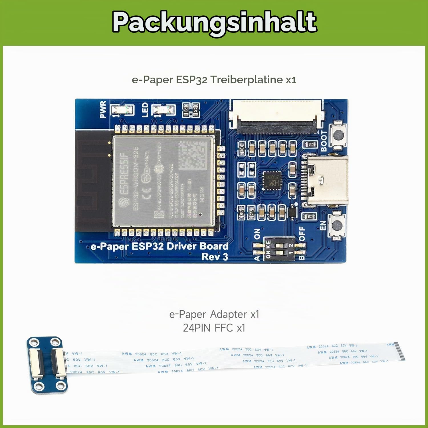 waveshare-universal-e-paper-driver-board-mit-esp32-wifi image 3