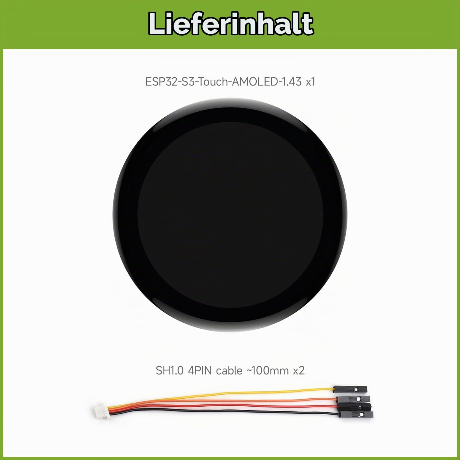 waveshare-esp32-s3-1-43-zoll-amoled-display-entwicklungsboard-466x466-runddispla image 2