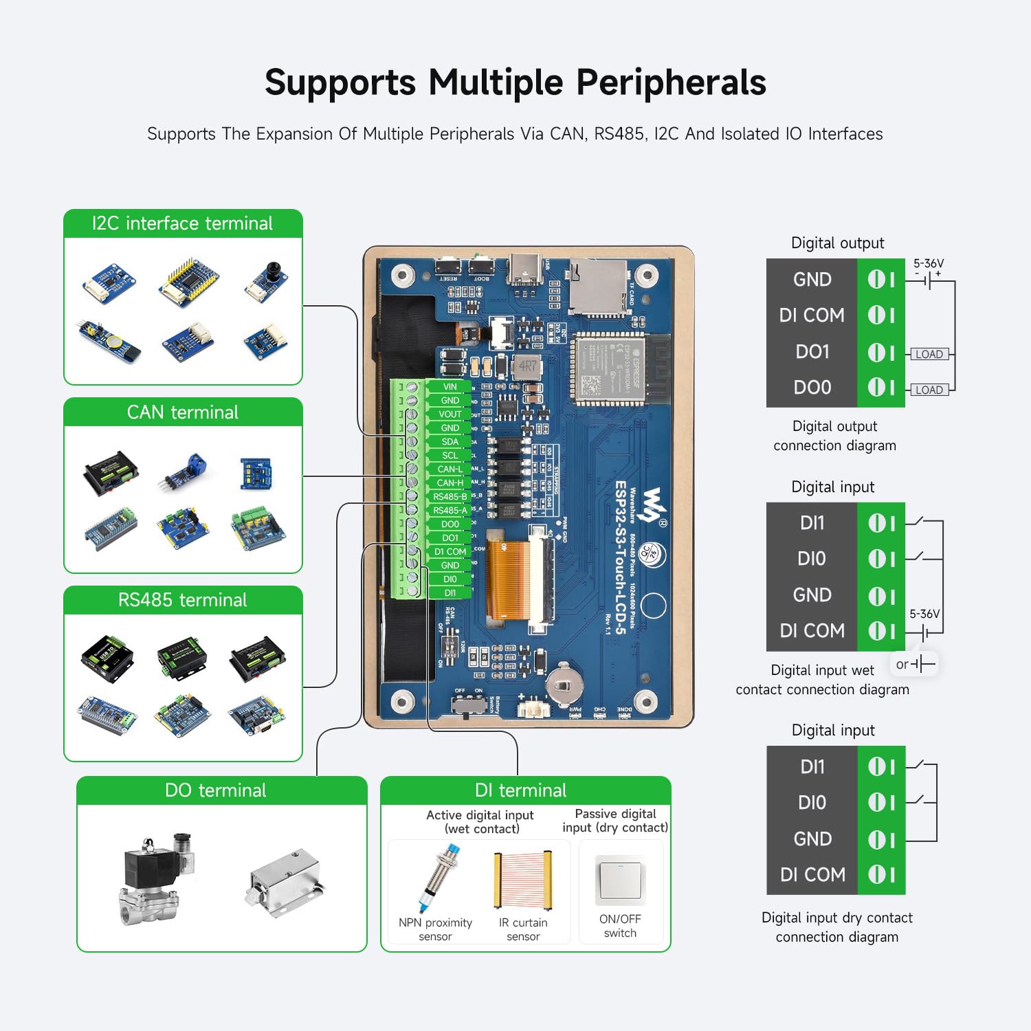 waveshare-esp32-s3-5-zoll-display-entwicklungsboard-800x480-lcd-ohne-touch image 6