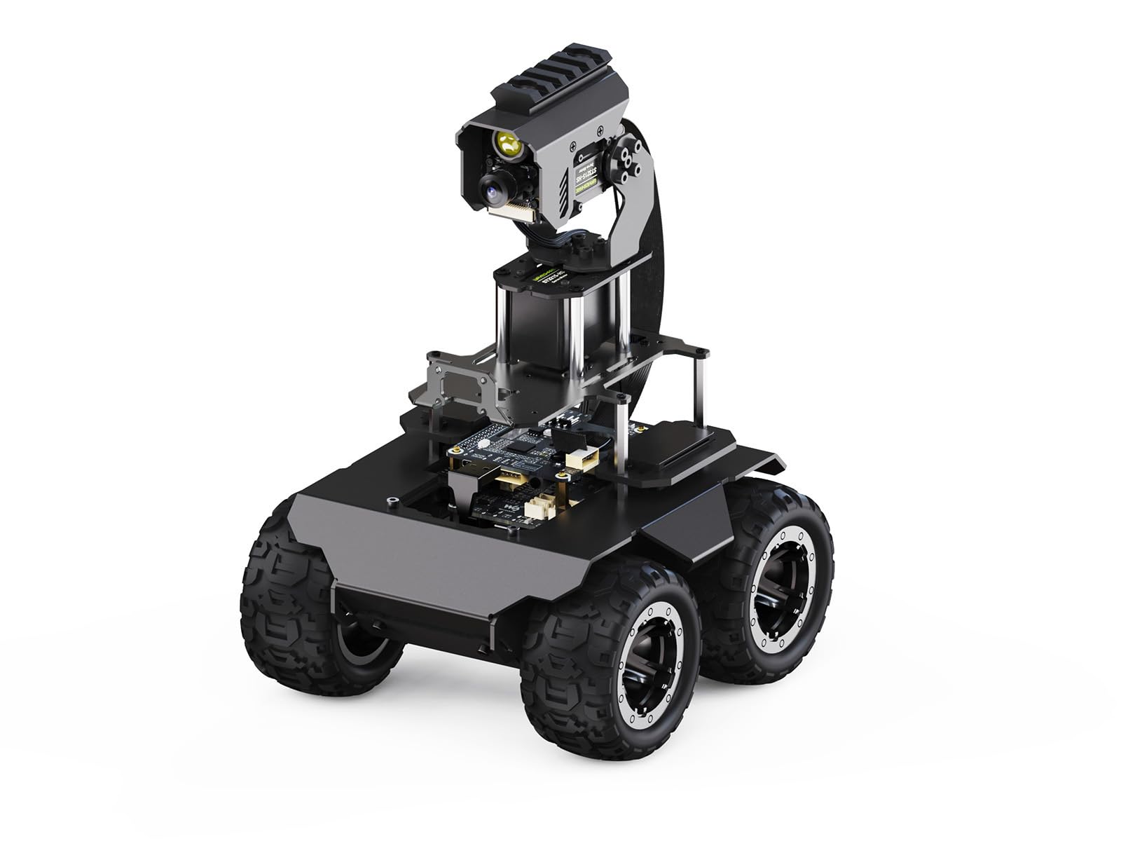 waveshare-rasprover-4wd-ki-roboter-f-r-raspberry-pi-4b-mit-pan-tilt-ohne-pi4b-4g image 1