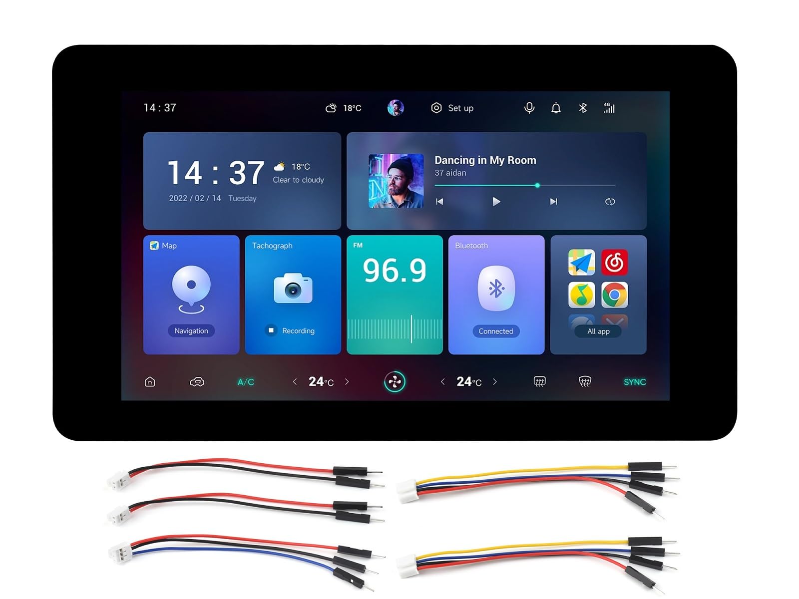waveshare-esp32-s3-7-zoll-capacitive-touch-display-entwicklungsboard-mit-wifi-un image 1