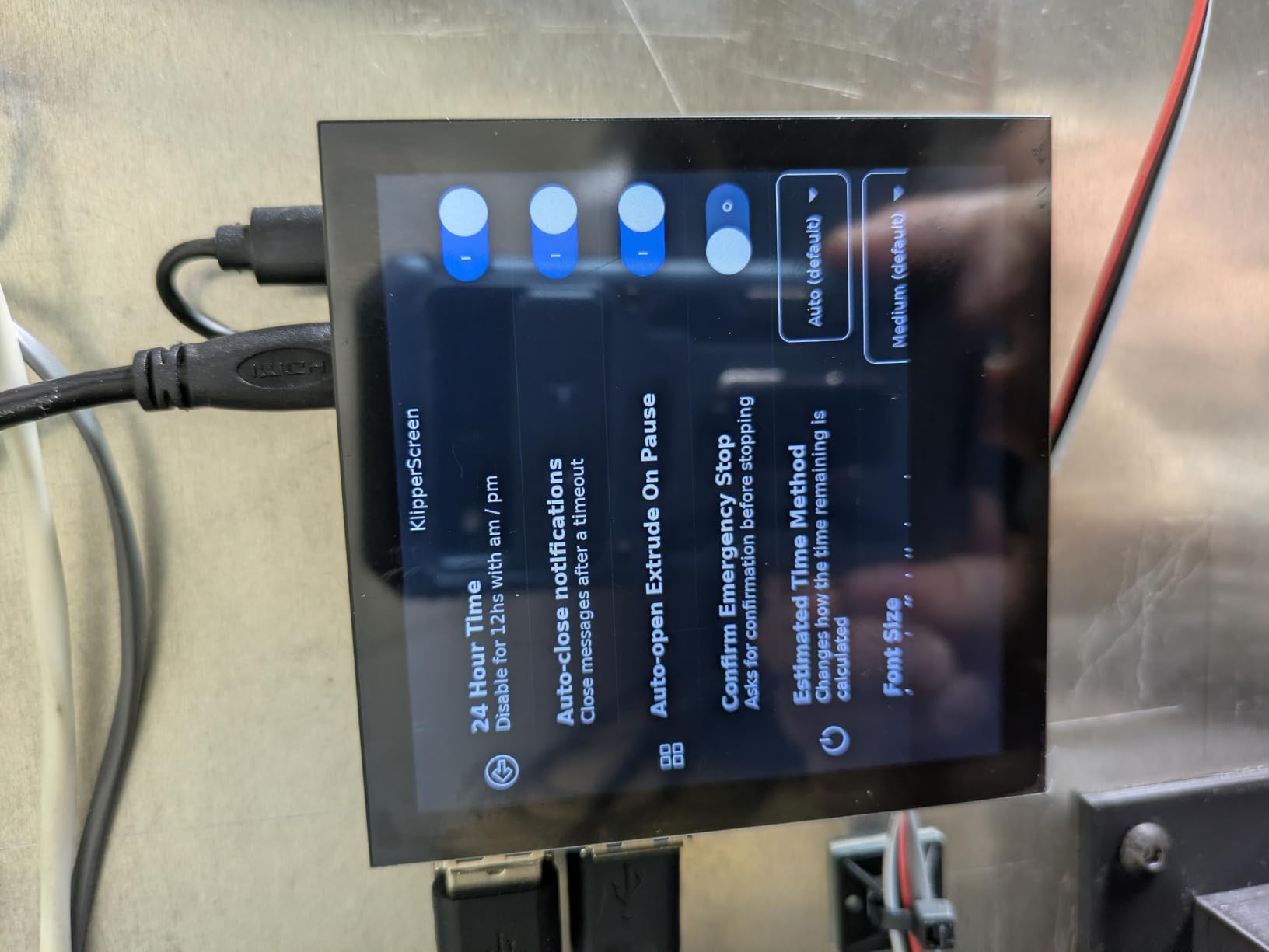 Wunderschönes quadratisches Display