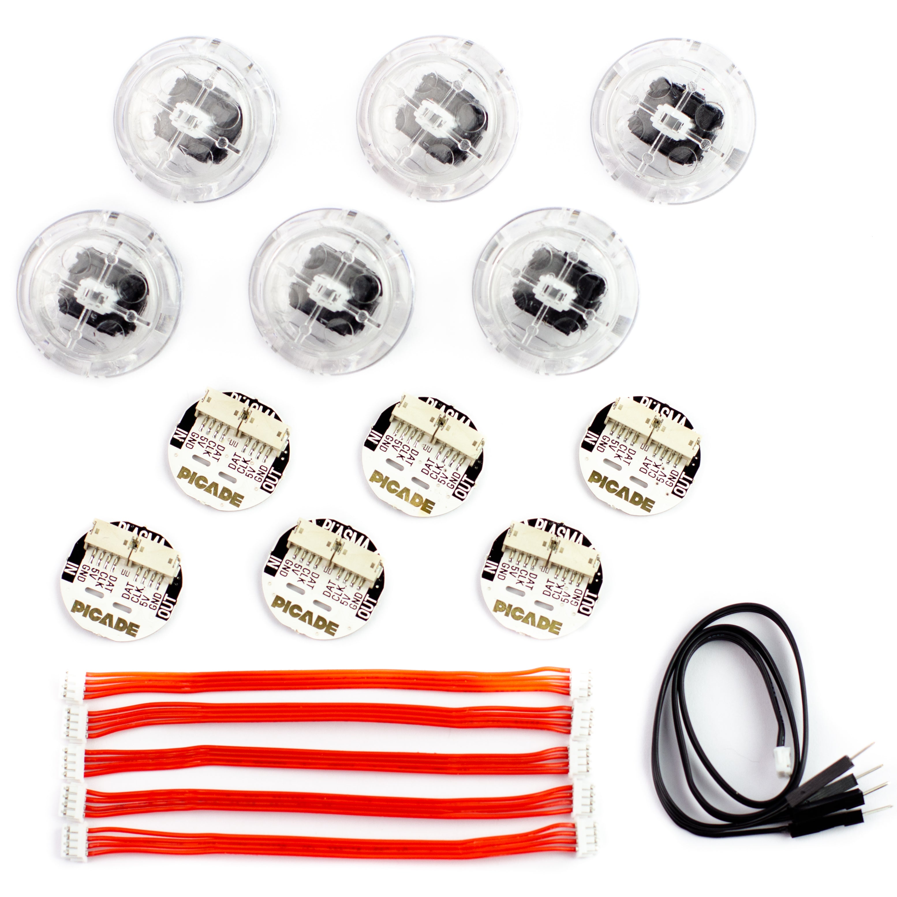 pimoroni-picade-plasma-kit-beleuchtete-arcade-buttons-10-button-rgb-led-set image 5