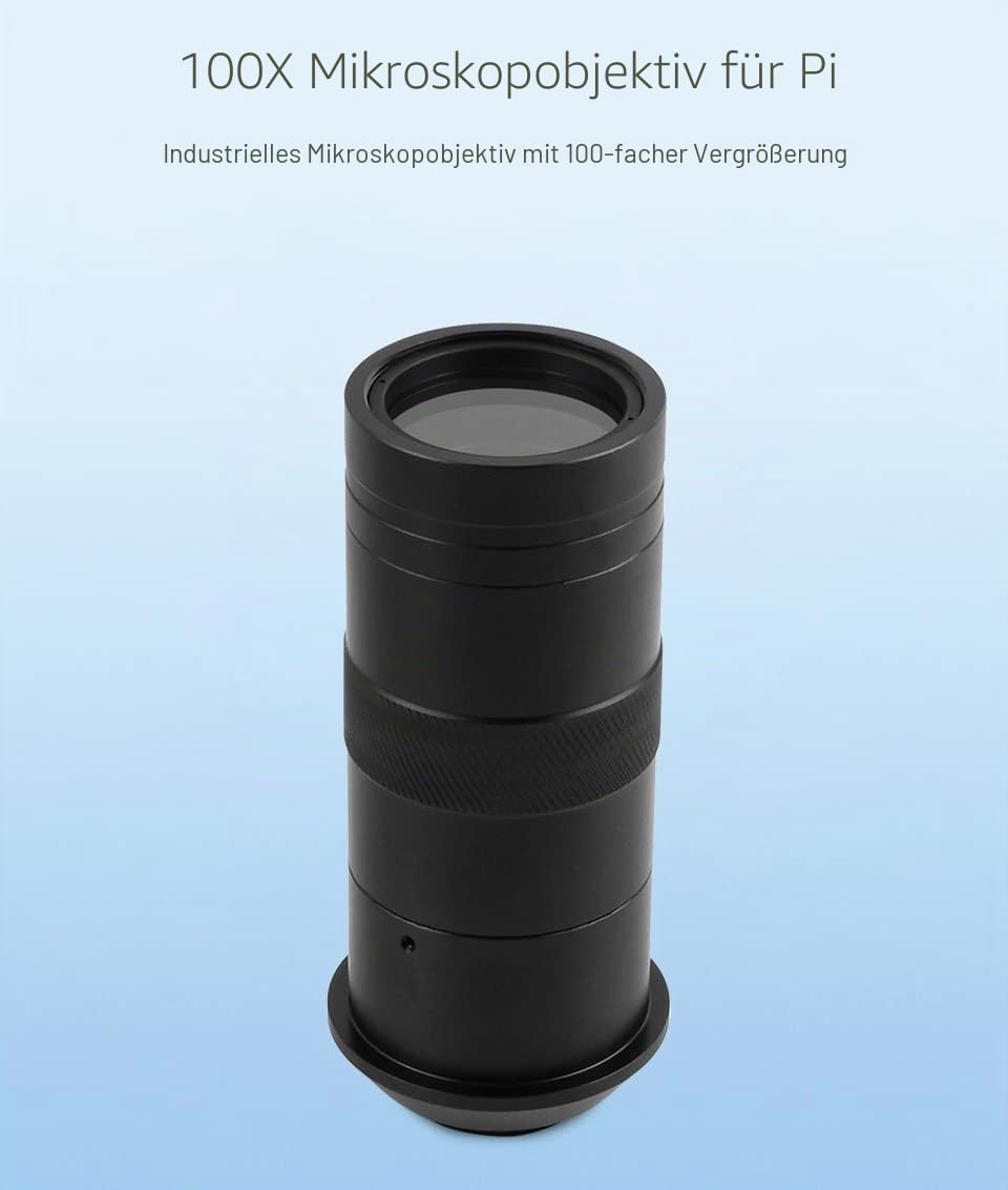 waveshare-industrielle-mikroskoplinse-100x-vergr-erung-c-cs-mount-kompatibel-mit image 3
