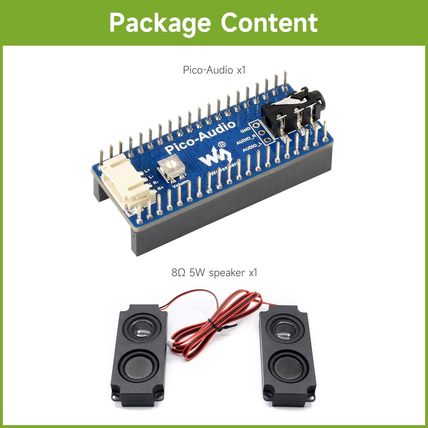 waveshare-audio-expansion-modul-f-r-raspberry-pi-pico-stereo-ausgang-3-5-mm-klin image 2