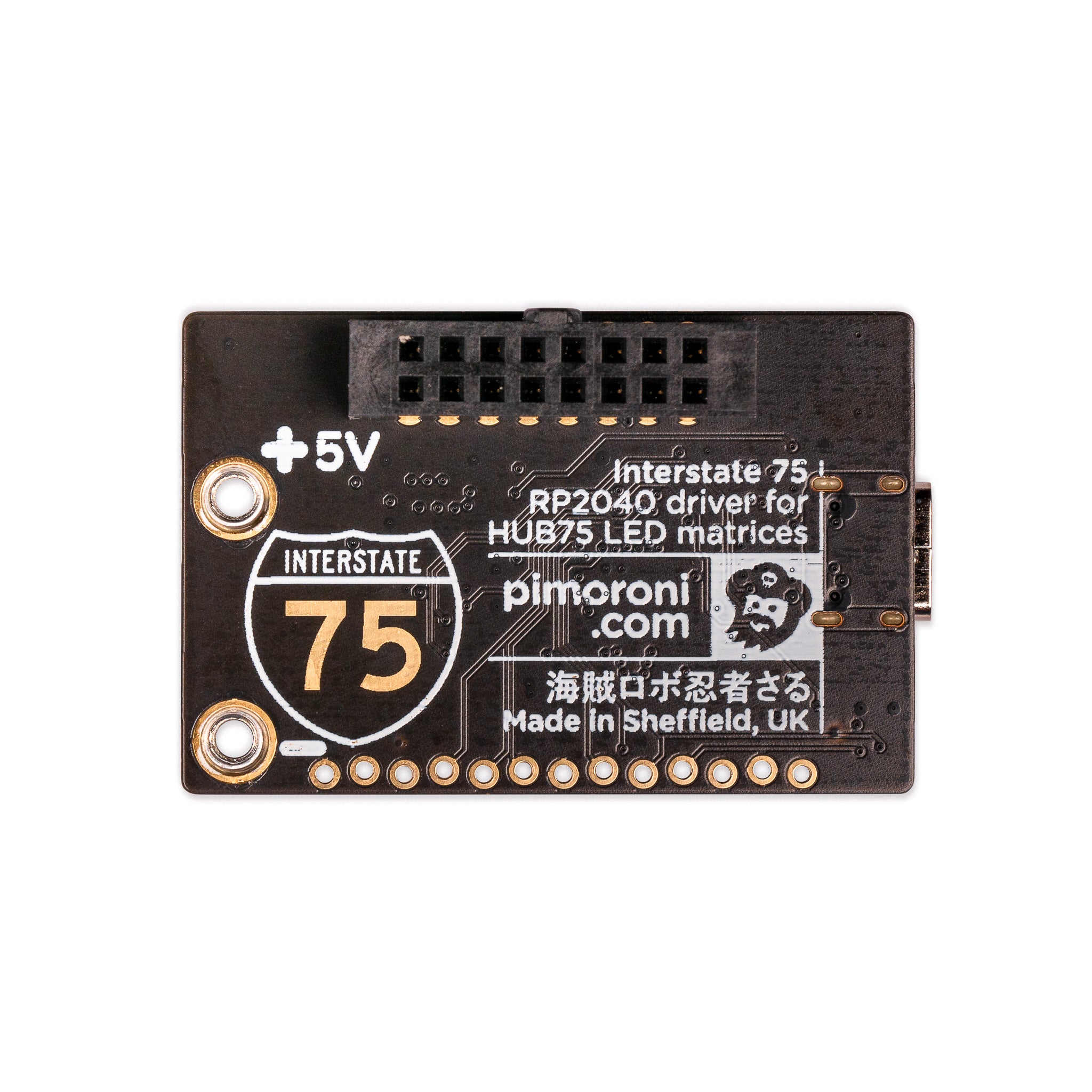 pimoroni-interstate-75-rgb-led-matrix-treiber-rp2040-usb-c image 4