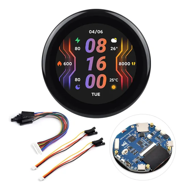waveshare-esp32-s3-2-1-zoll-touch-round-display-entwicklungsboard-480x480-ips-2- image 1