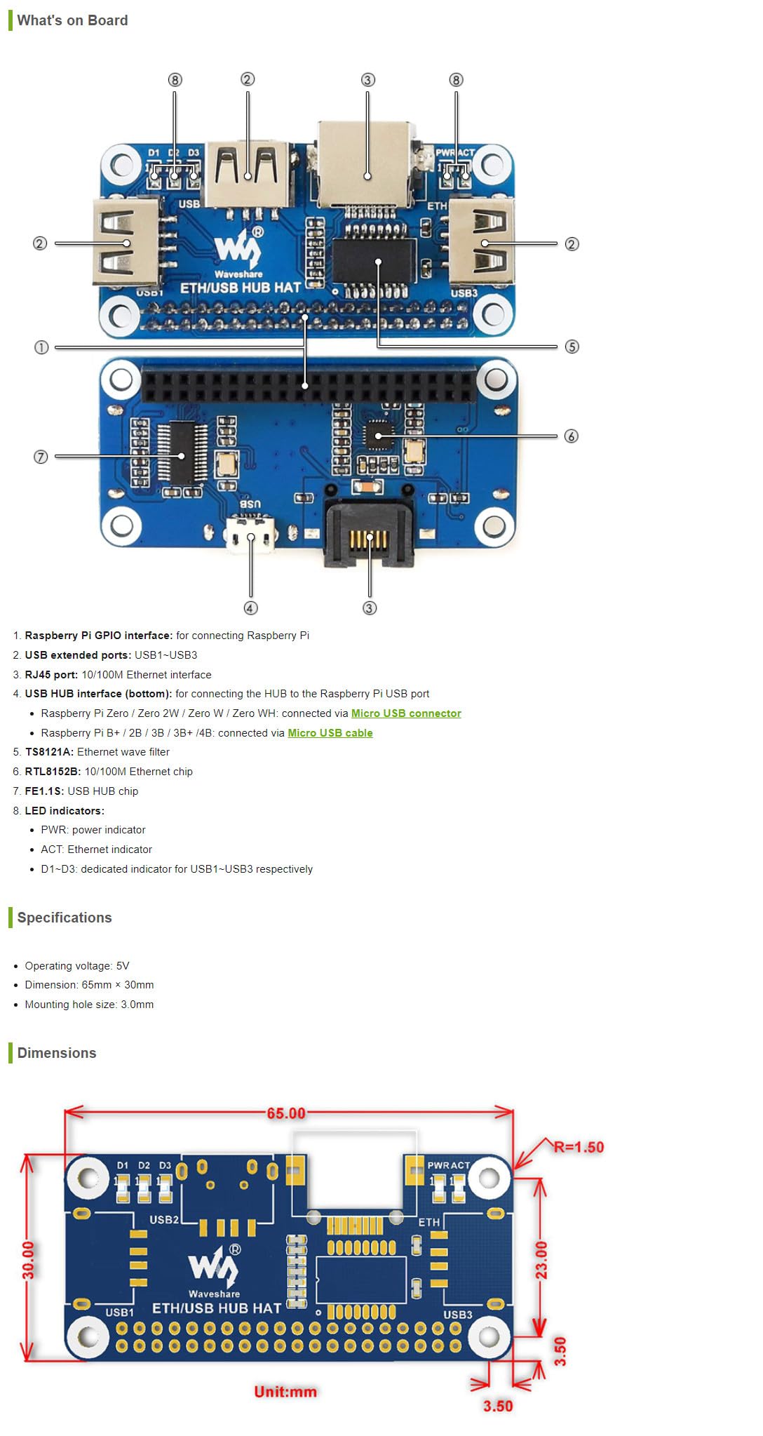 waveshare-ethernet-usb-hub-hat-f-r-raspberry-pi-zero-mit-rj45-und-3x-usb image 7