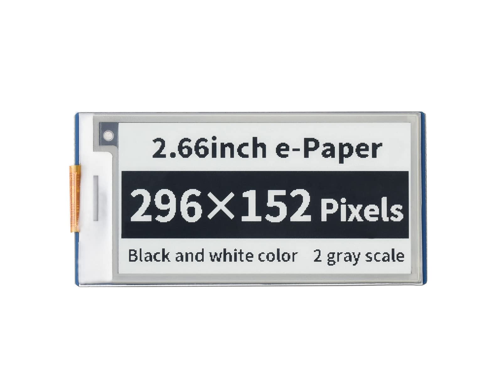 waveshare-2-66-zoll-e-paper-e-ink-display-modul-f-r-raspberry-pi-pico-296x152-sc image 1