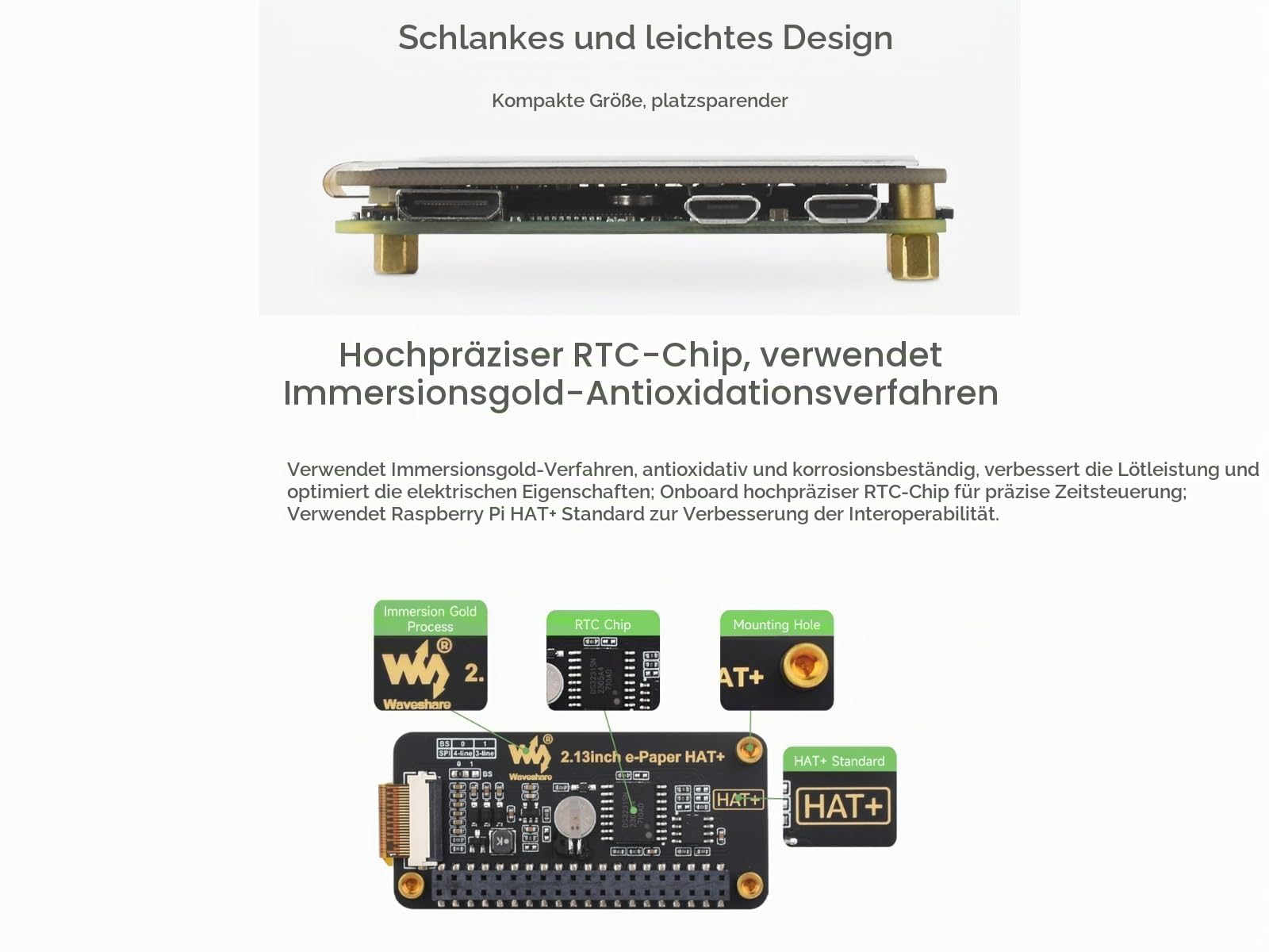 waveshare-2-13-zoll-e-paper-hat-f-r-raspberry-pi-5-4b-3b-zero-250x122-pixel-spi- image 3