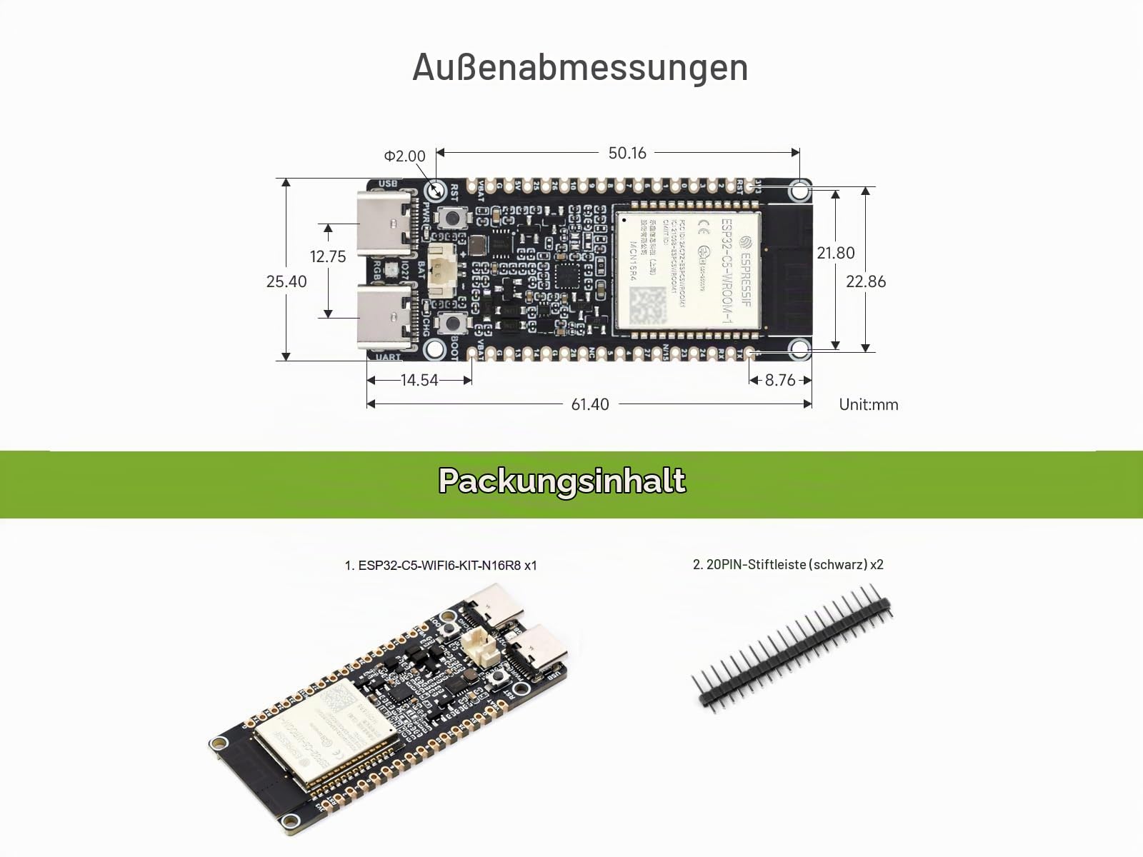 waveshare-esp32-c5-dual-band-wi-fi-6-entwicklungsboard-16mb-flash-8mb-psram image 7