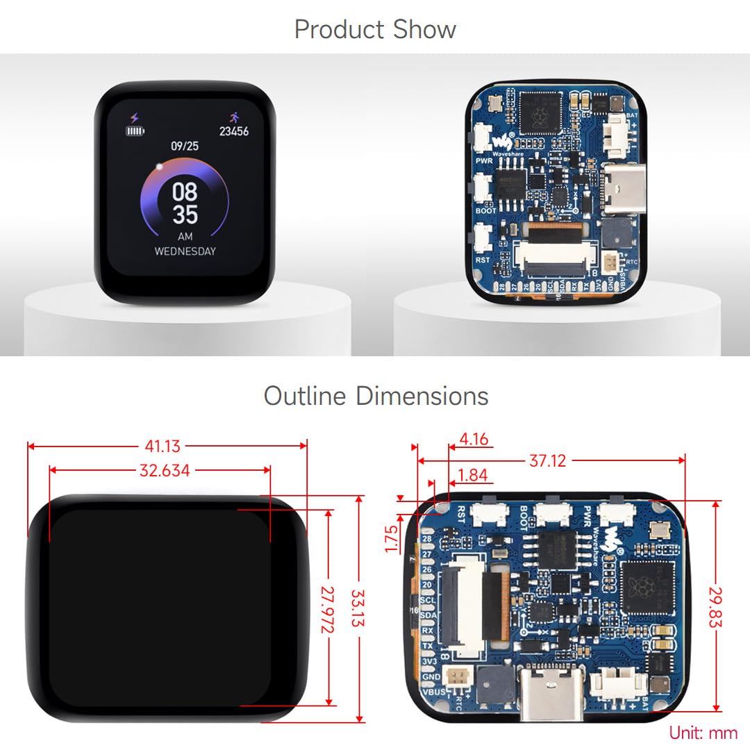 waveshare-rp2040-entwicklungsboard-1-69-zoll-touch-lcd-240x280-mit-rtc-und-buzze image 8