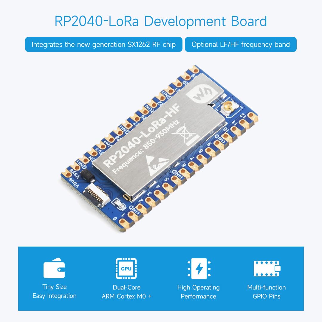 waveshare-rp2040-lora-lf-entwicklungsboard-sx1262-funkchip-410-525-mhz-long-rang image 4