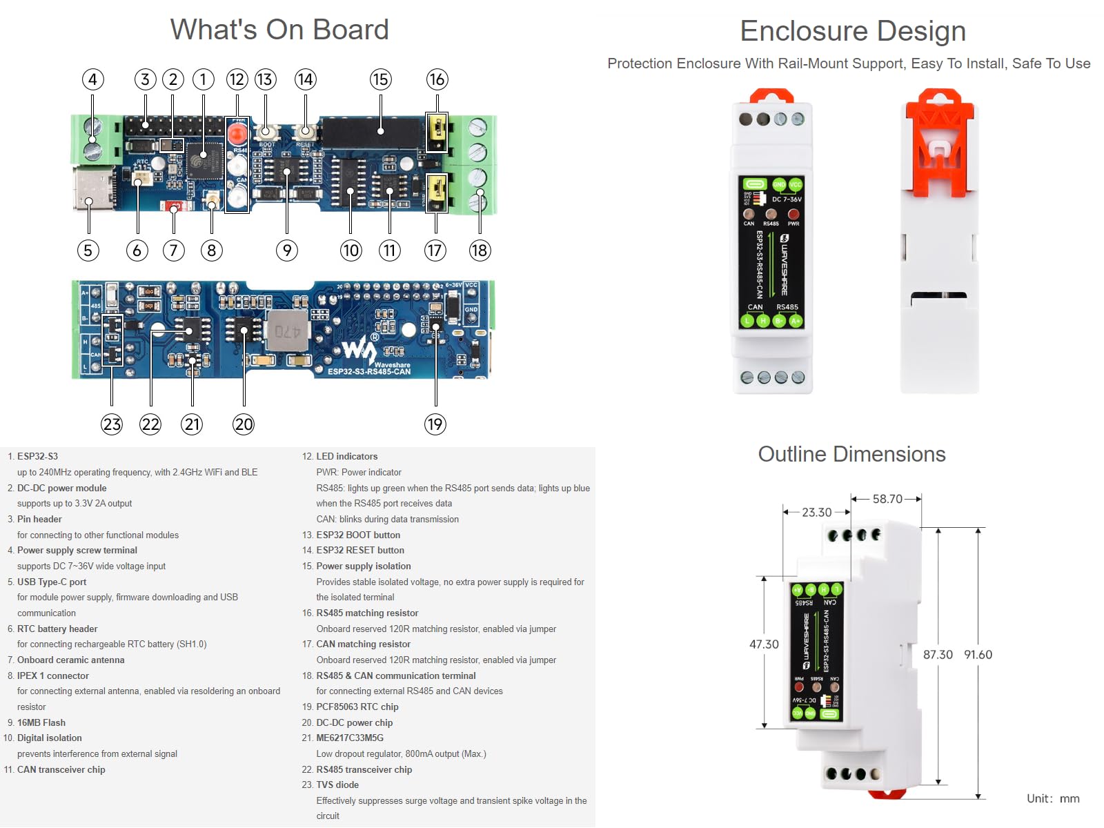 waveshare-industrielles-esp32-s3-steuerboard-mit-rs485-und-can-wi-fi-bluetooth-p image 4