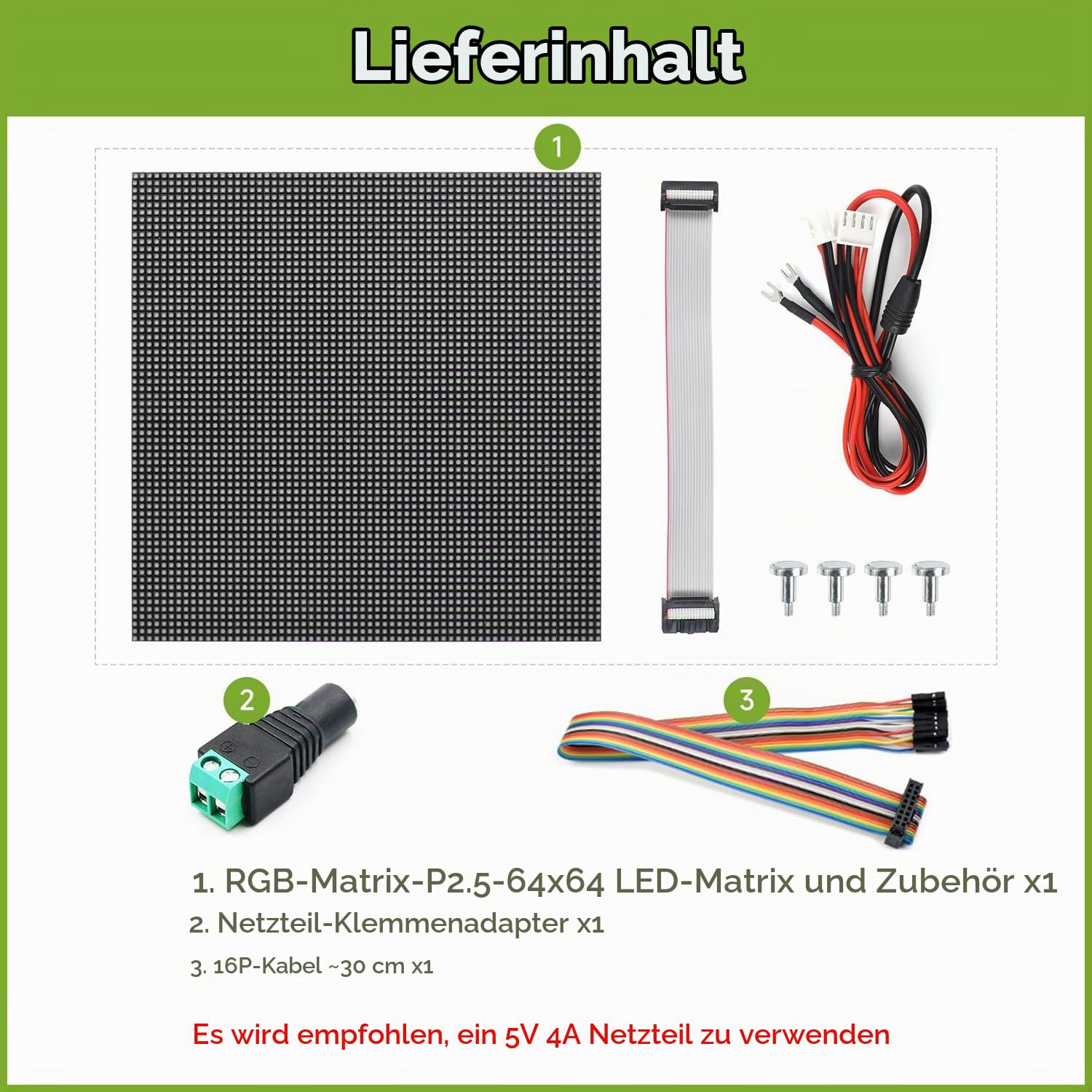 waveshare-rgb-vollfarb-led-matrix-panel-2-5mm-pitch-64x64-pixel-einstellbare-hel image 2