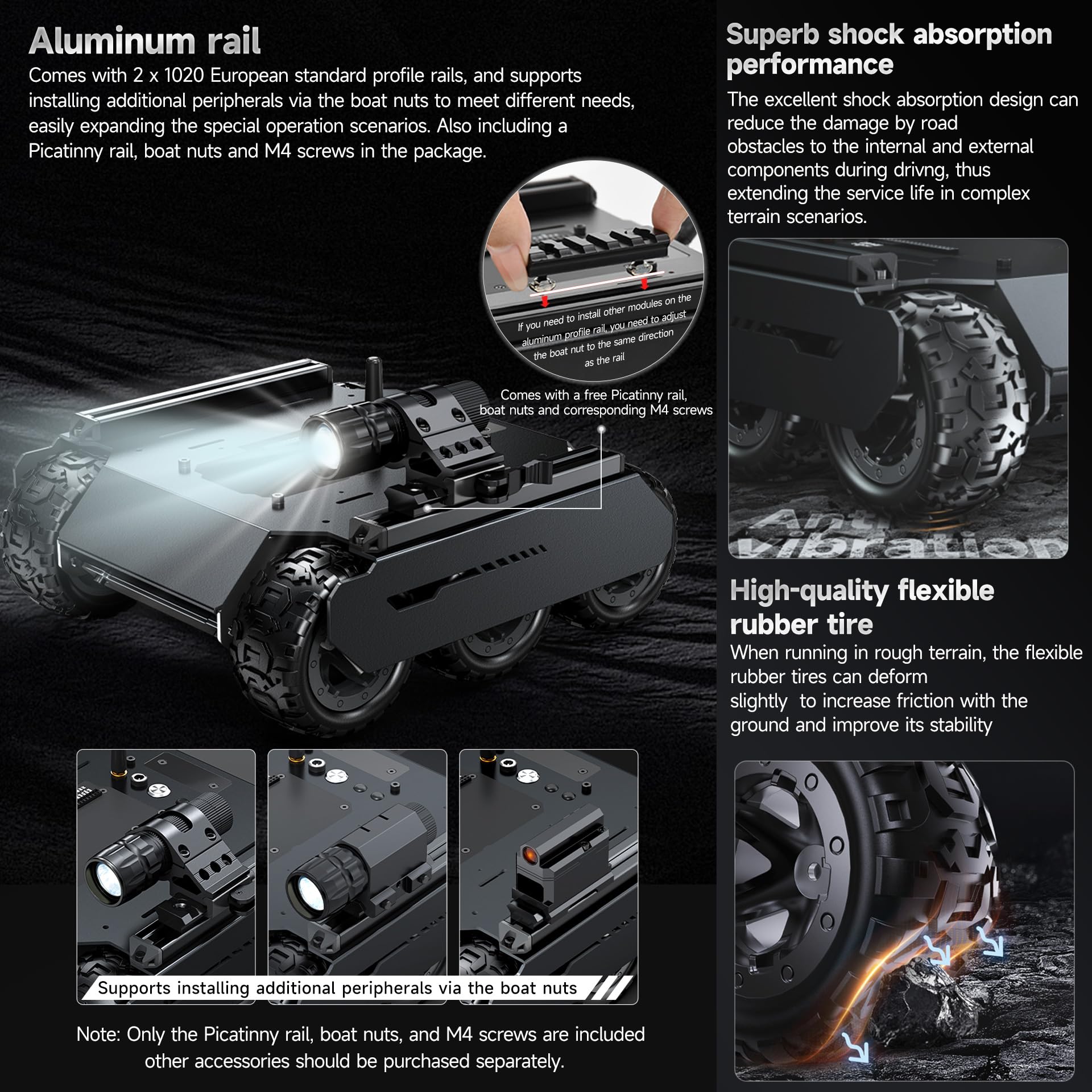 waveshare-6x4-off-road-ugv-roboter-chassis-6-rad-4wd-mobile-robot-mit-esp32 image 4