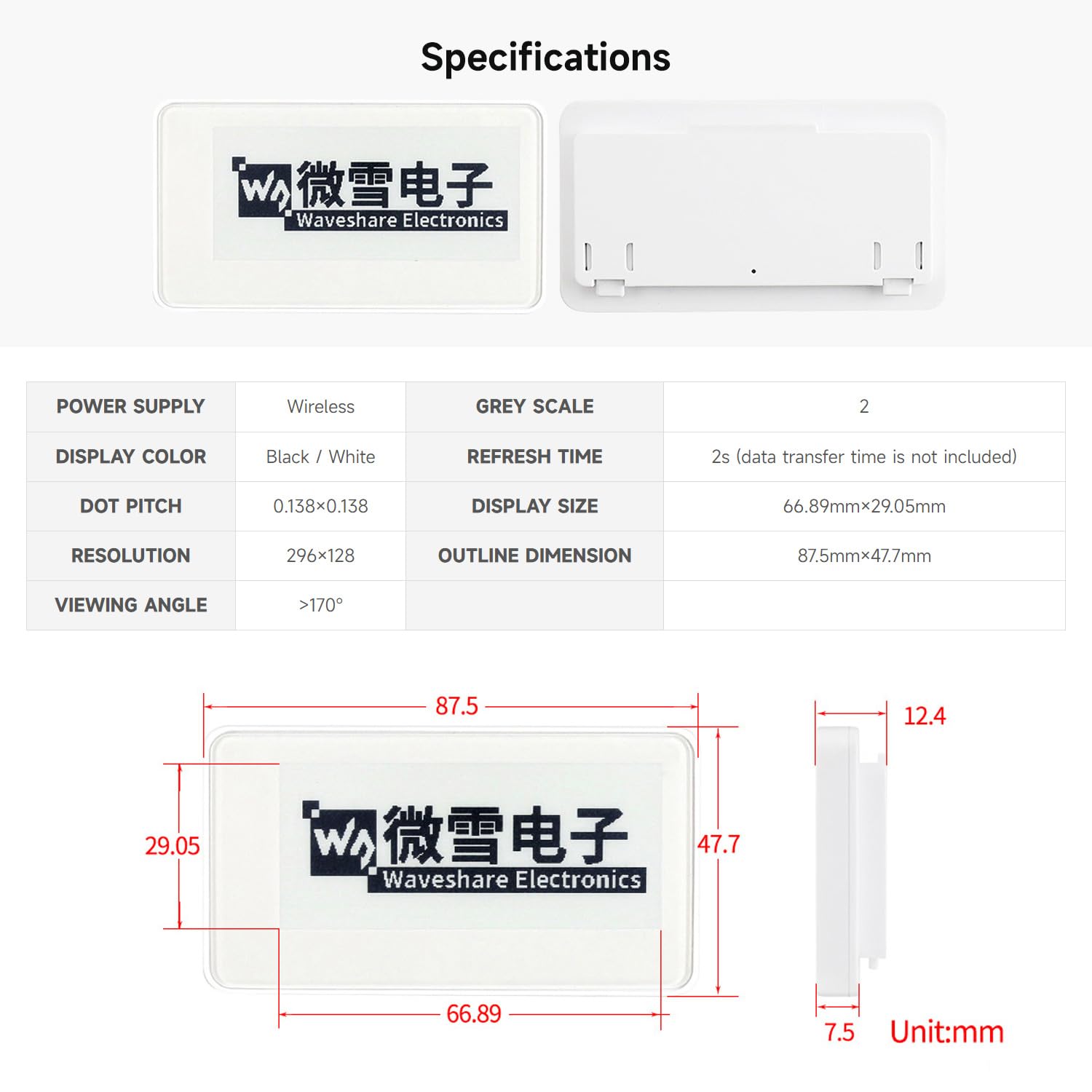 waveshare-2-9-zoll-nfc-powered-e-paper-modul-296x128-schwarz-wei-mit-abs-geh-use image 5