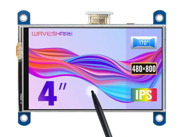 waveshare-4-zoll-hdmi-lcd-display-resistive-touch-800x480-ips-f-r-raspberry-pi image 1