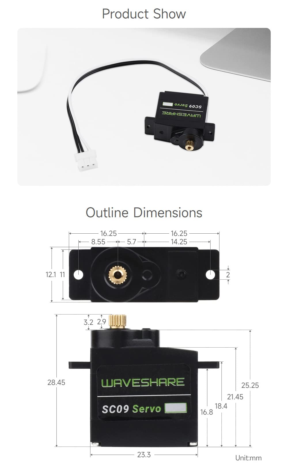 waveshare-sc09-servo-2er-set-2-3kg-dual-axis-bus-servo-300 image 8