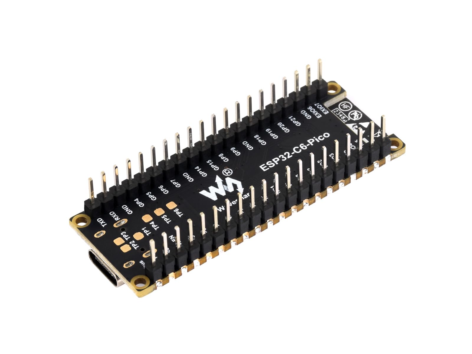 waveshare-esp32-c6-pico-mikrocontroller-board-wifi-6-ble-5-zigbee-mit-pinheader image 7