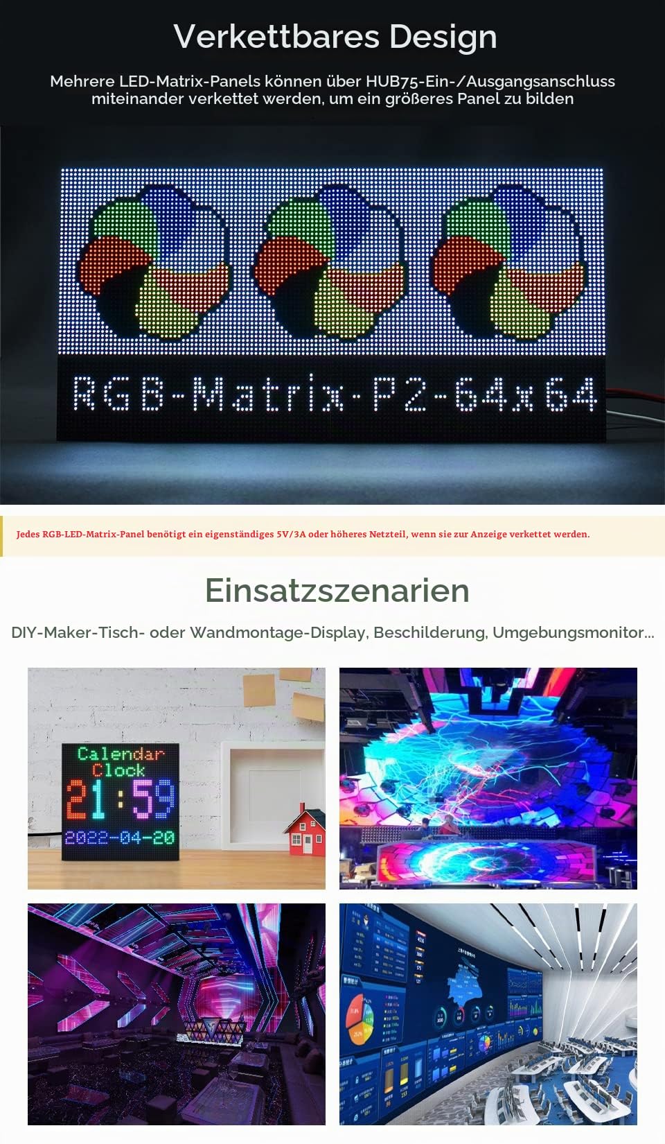 waveshare-rgb-led-matrix-panel-64x64-2mm-pitch-hub75-f-r-pi-esp32-arduino image 6