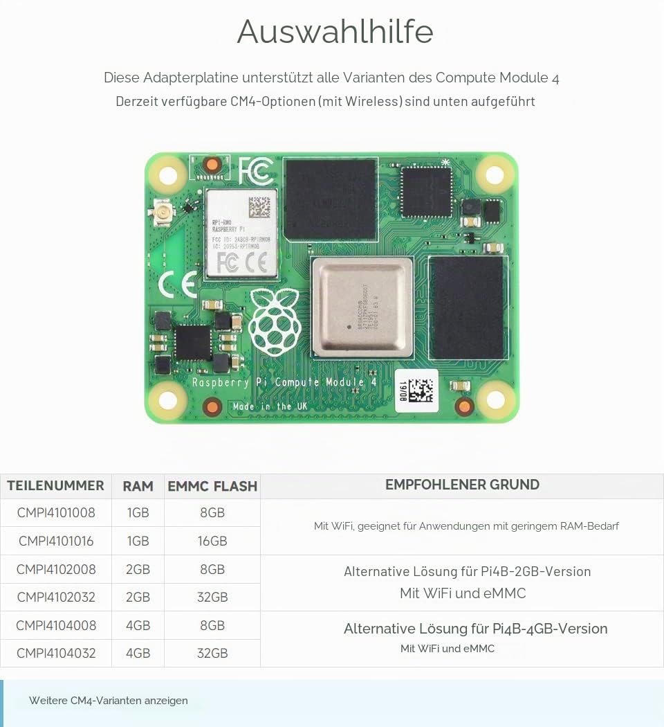 waveshare-cm4-zu-pi4-adapter-f-r-raspberry-pi-cm4-alternative-zu-raspberry-pi-4b image 7