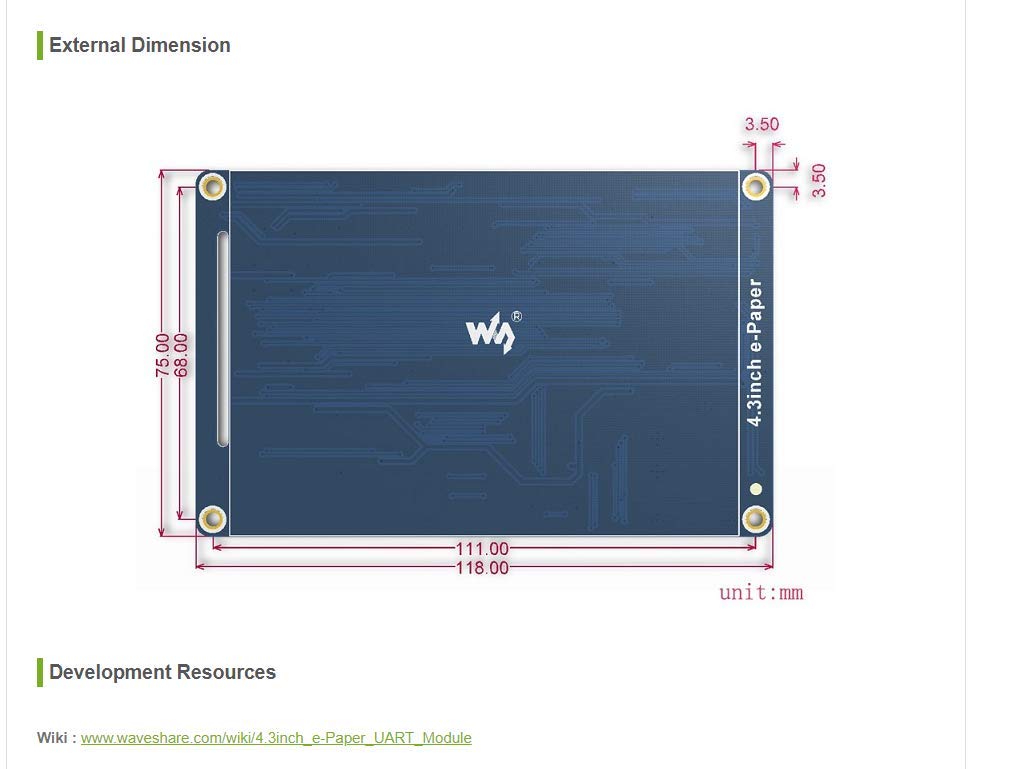 waveshare-4-3-zoll-e-paper-display-modul-800x600-serielle-schnittstelle-mit-font image 8