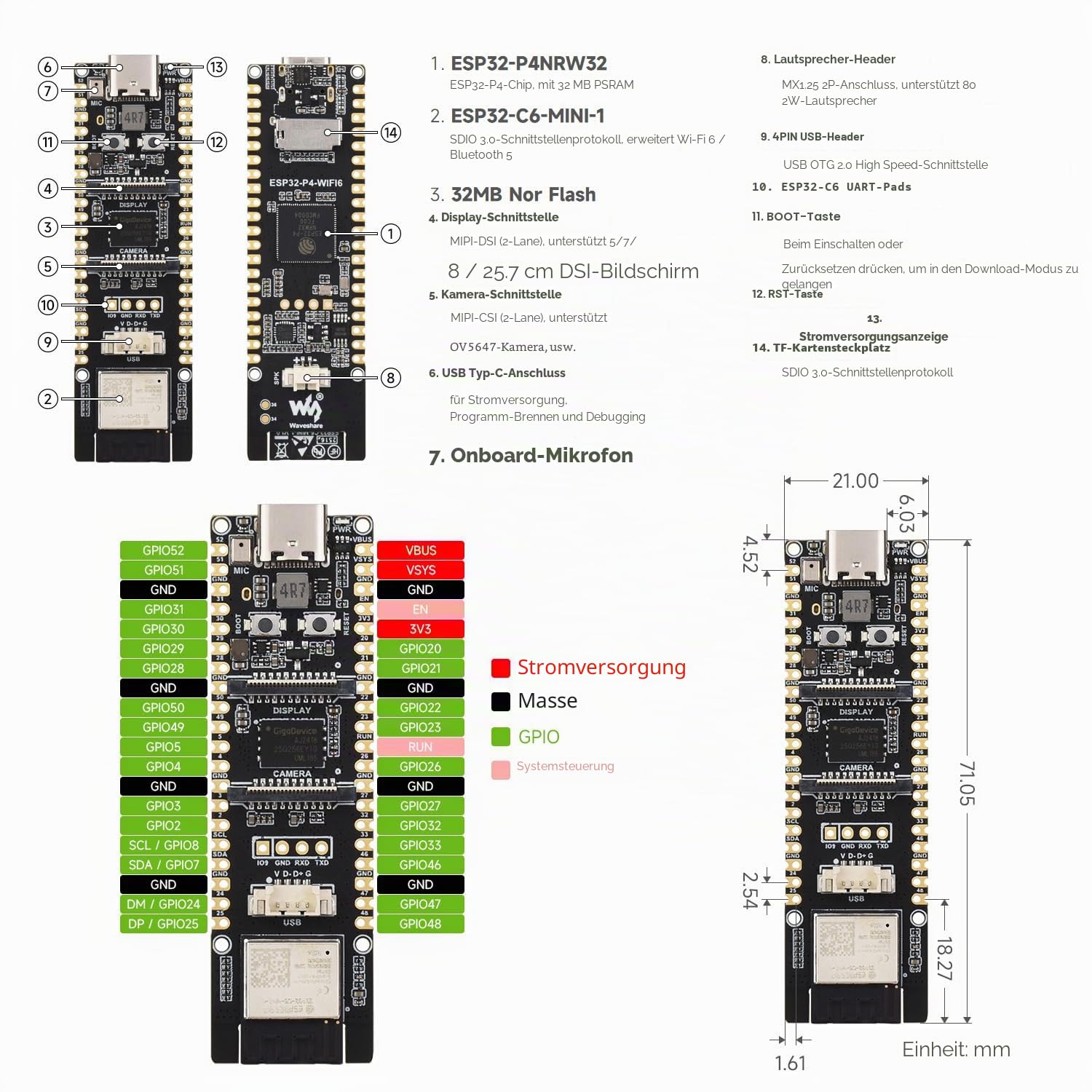 waveshare-esp32-p4-wifi6-kit-b-high-performance-entwicklungsboard image 8
