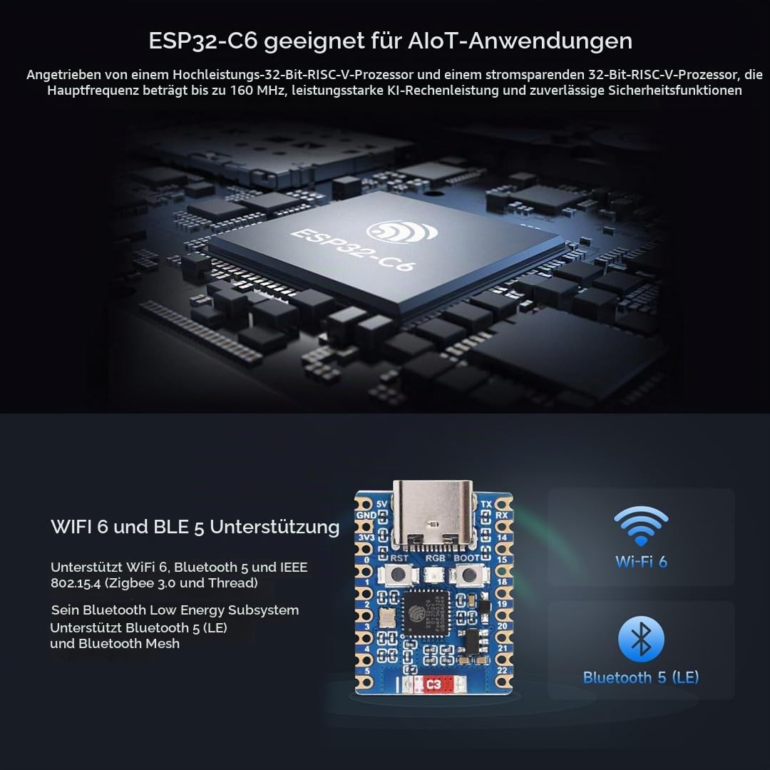 waveshare-esp32-c6-mini-entwicklungsboard-mit-header-wifi-6-bt5 image 5