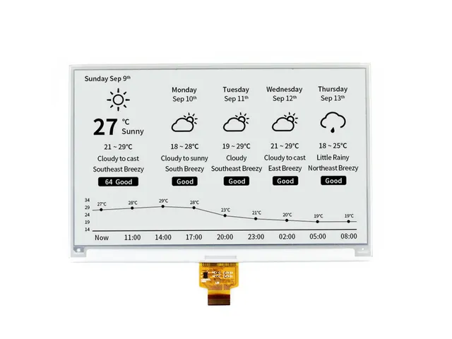waveshare-7-5-zoll-e-paper-raw-display-panel-v2-800x480-spi-ohne-pcb image 1