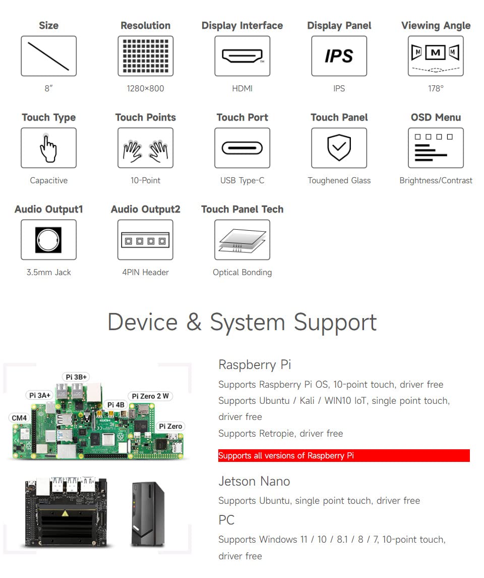 waveshare-8-zoll-kapazitiver-touchscreen-1280-800-ips-hdmi-f-r-raspberry-pi-jets image 4