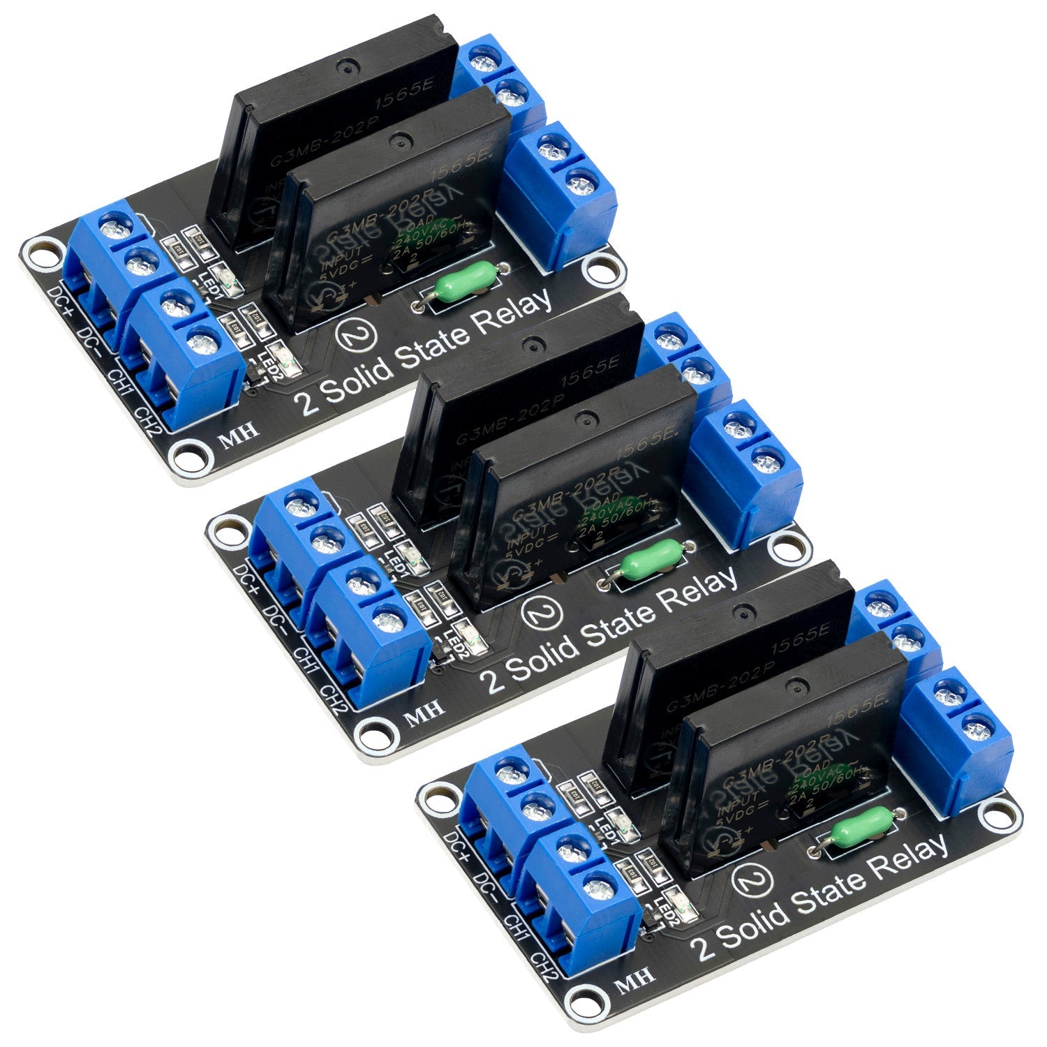 az-delivery-2-kanal-solid-state-relais-5v-dc-low-level-trigger-power-switch-modu image 8