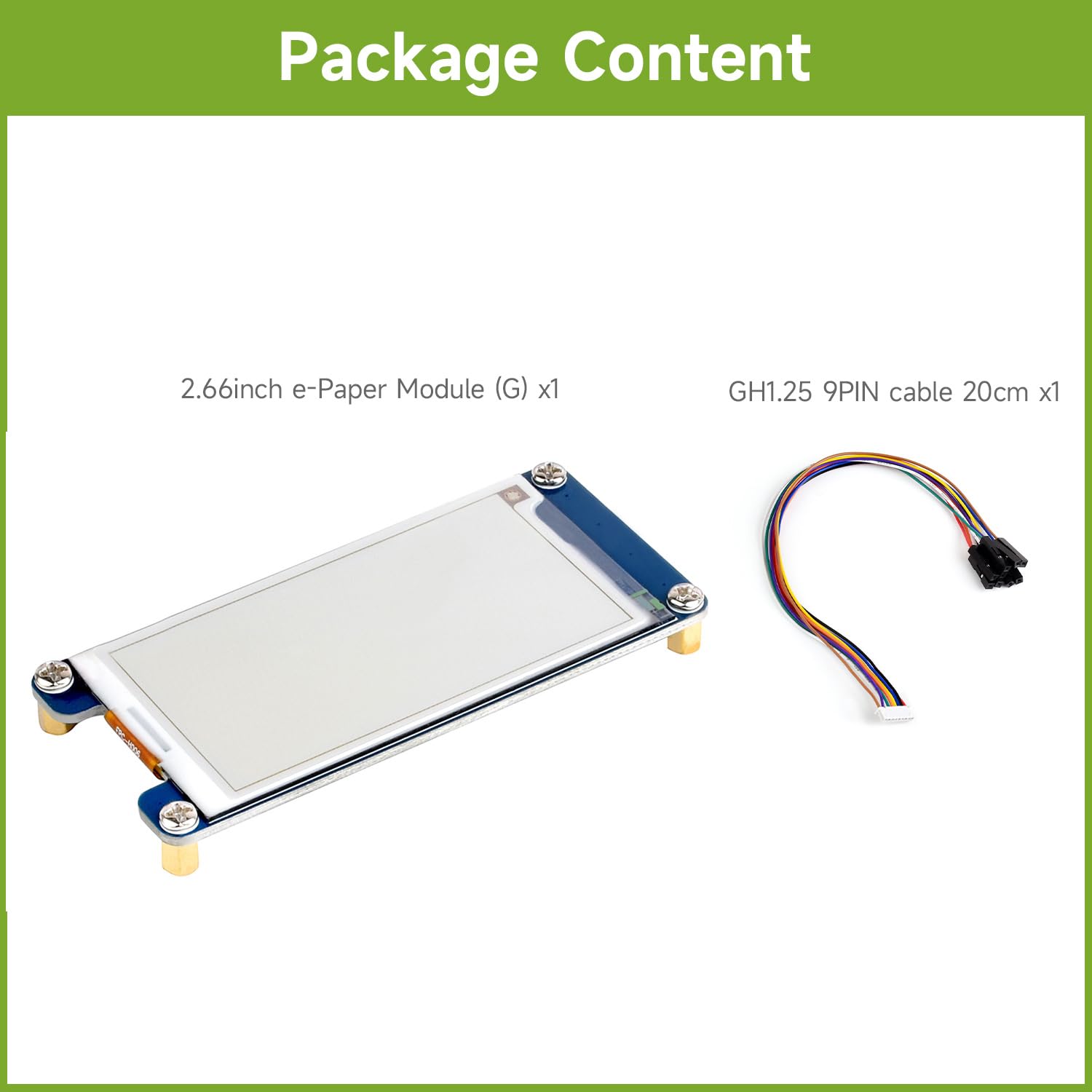 waveshare-2-66-zoll-e-paper-modul-g-360x184-4-farben-spi-3-3v-5v image 2