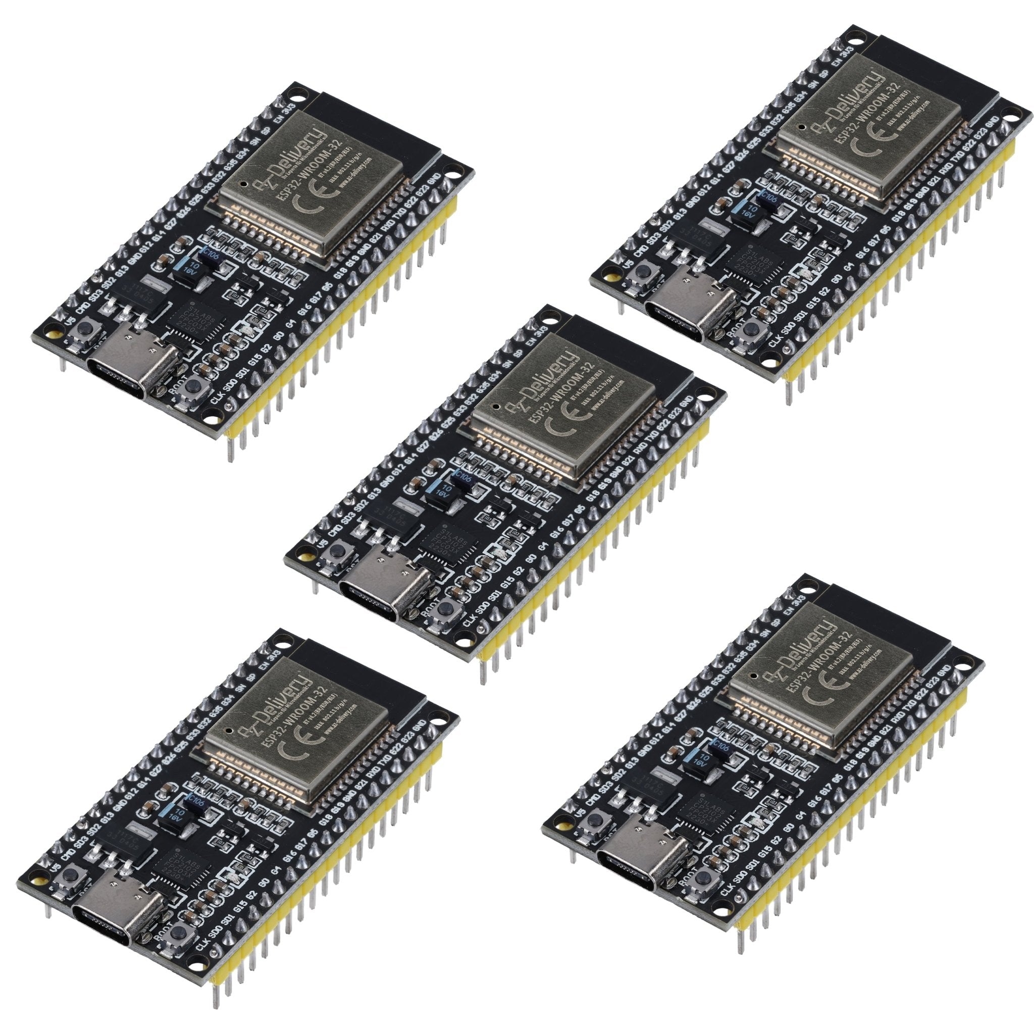 az-delivery-esp32-nodemcu-dev-kit-c-development-board-mit-cp2102-und-usb-c-esp32 image 3