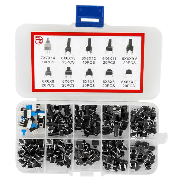 az-delivery-mikroschalter-taster-set-180-st-ck-taster-kit-f-r-elektronik image 2