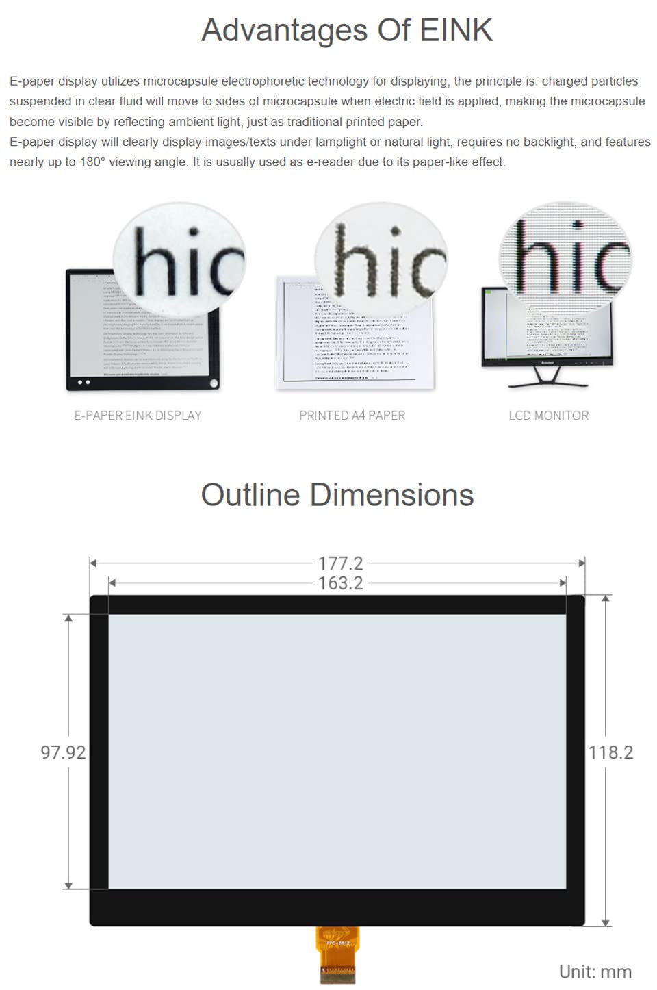 waveshare-7-5-zoll-e-paper-e-ink-display-800-480-voll-laminiert-spi-ohne-pcb image 5