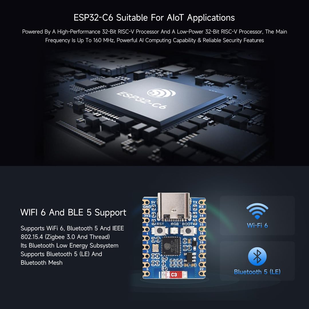 waveshare-esp32-c6-zero-2er-set-mini-entwicklungsboard-wifi-6-bt5 image 5