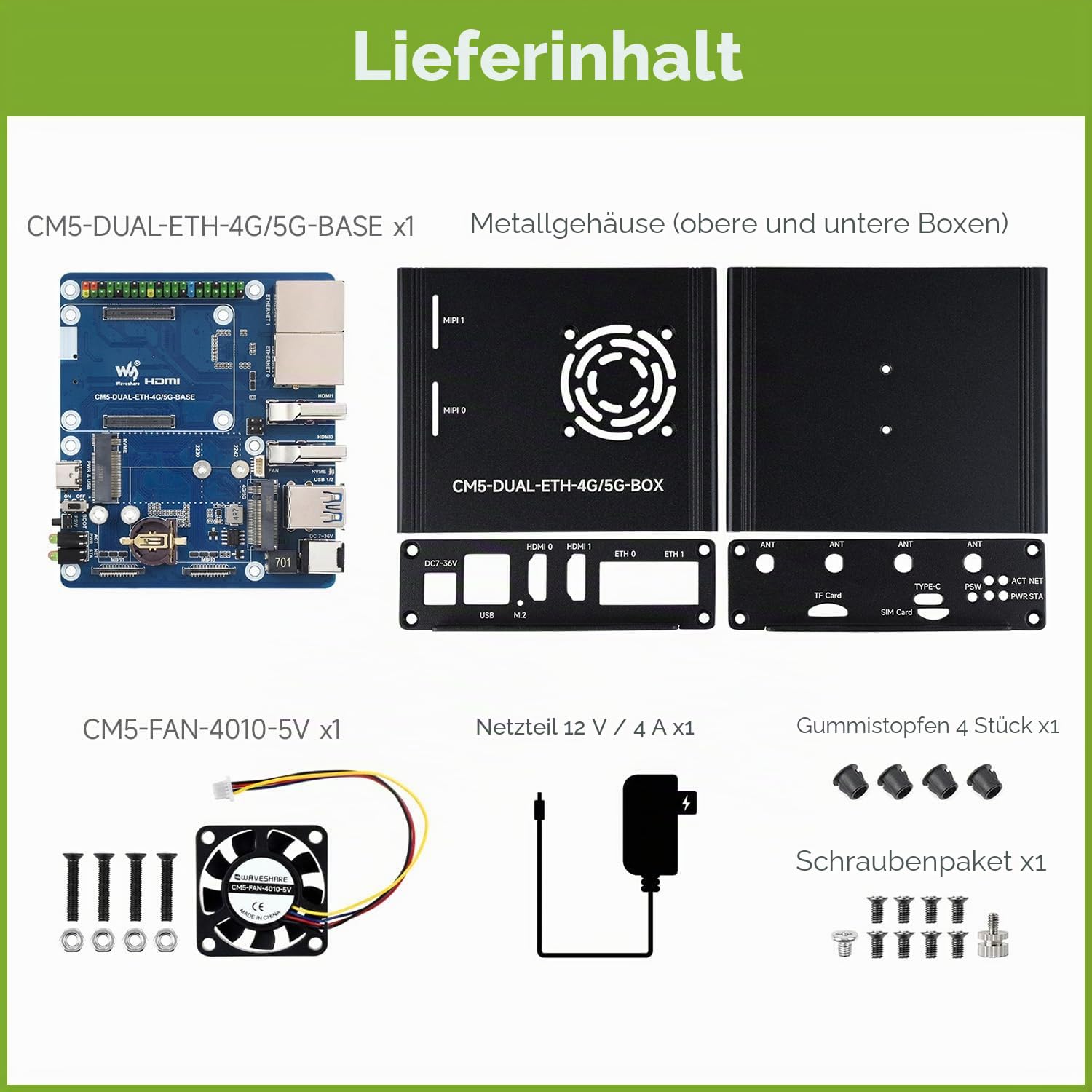 waveshare-dual-ethernet-base-board-mit-metallgeh-use-f-r-raspberry-pi-cm5-4g-5g- image 2