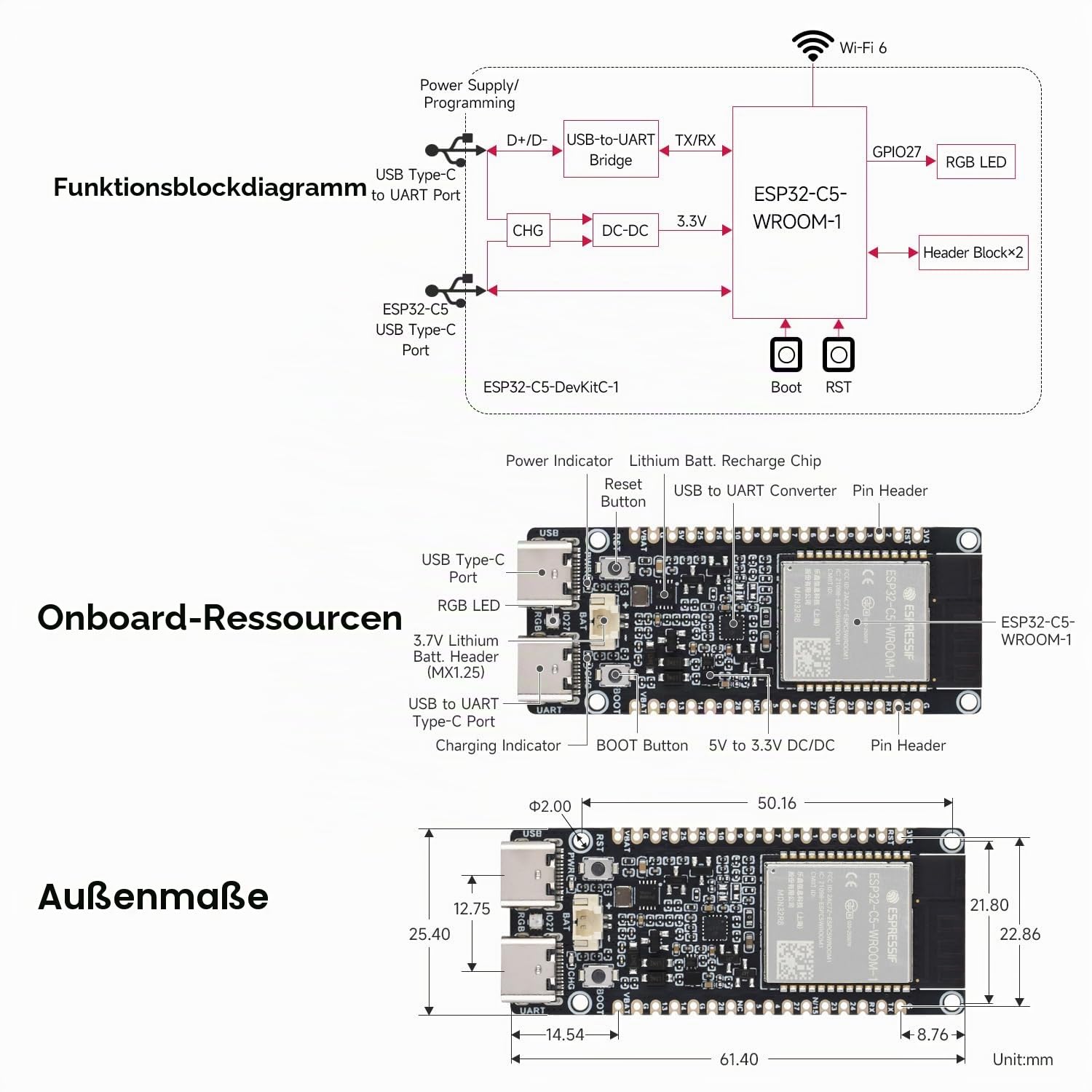 waveshare-esp32-c5-dual-band-wi-fi-6-entwicklungsboard-mit-vorverl-teten-headern image 7