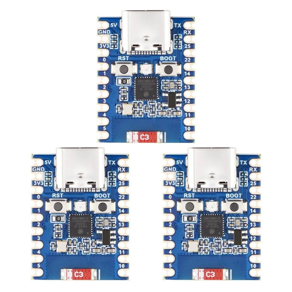 waveshare-esp32-h2-zero-mini-entwicklungsboard-3er-set-esp32-h2fh4s-ble-5-zigbee image 1
