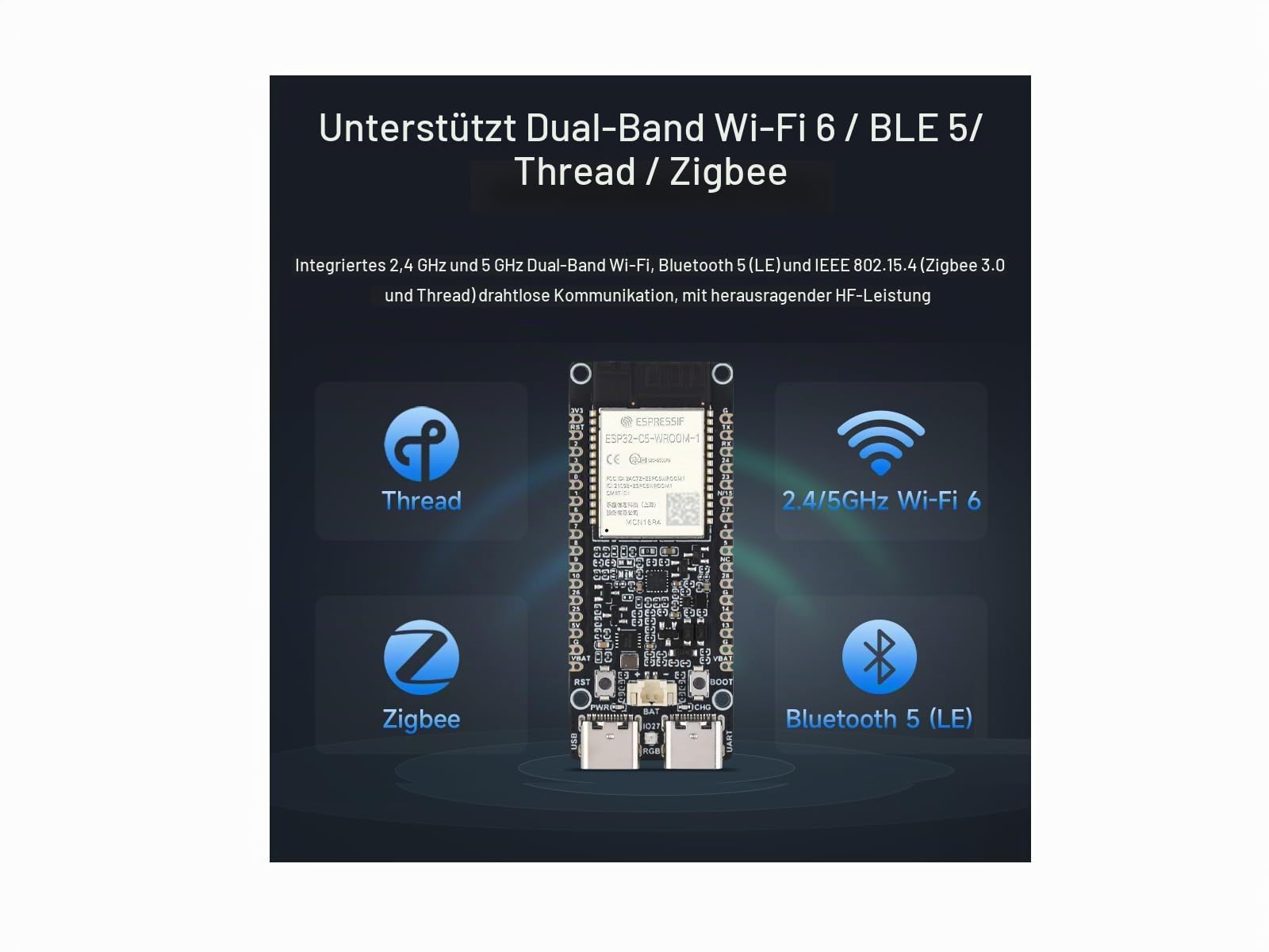 waveshare-esp32-c5-dual-band-wi-fi-6-development-board image 3