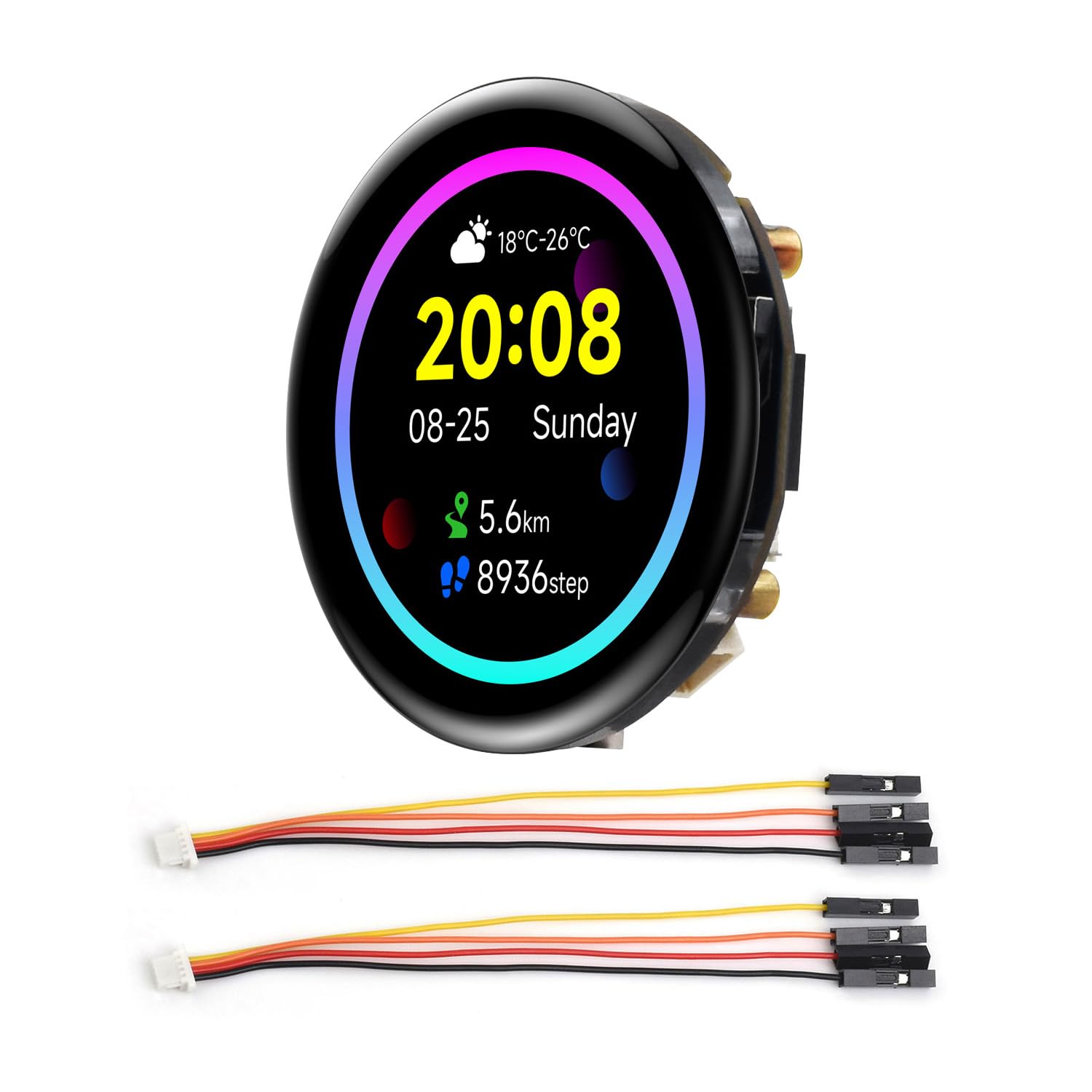 waveshare-rp2350-1-43-zoll-amoled-entwicklungsboard-466x466-ohne-geh-use image 1