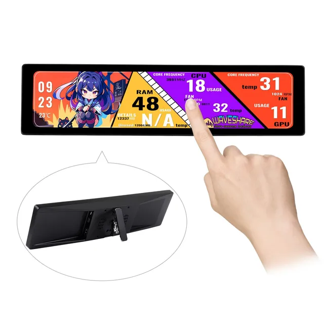 waveshare-11-9-zoll-ips-touchscreen-320x1480-hdmi-mit-lautsprecher image 1