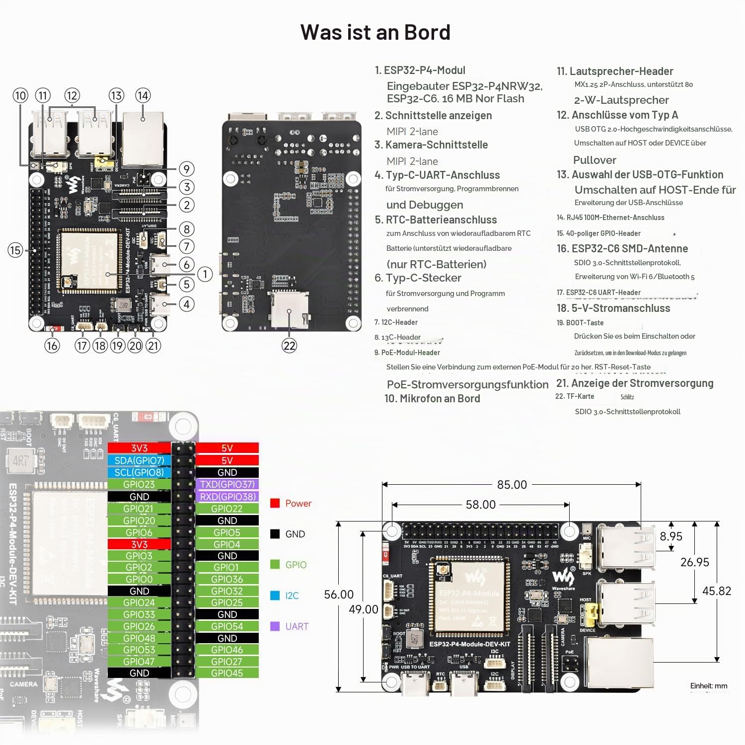 waveshare-esp32-p4-module-dev-kit-c-entwicklungsboard-risc-v-dual-core-mit-h-264 image 8